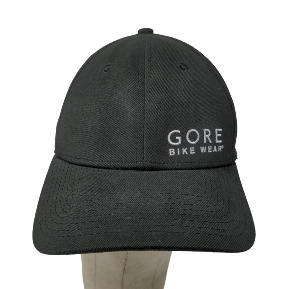 New Era Men's 39Thirty Gore Bike Wear Hat S-M Black Embroidered Logo - Picture 1 of 14